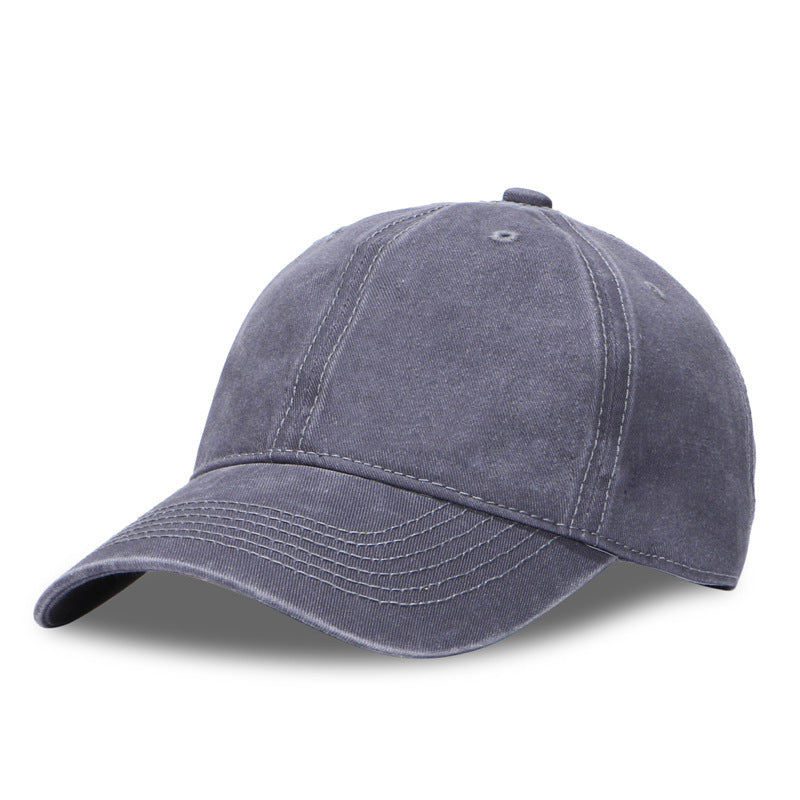 Wholesale Fashion Washed Cotton Baseball Cap Solid Color Adjustable Men S Sun Hat Casual Everyday Wear