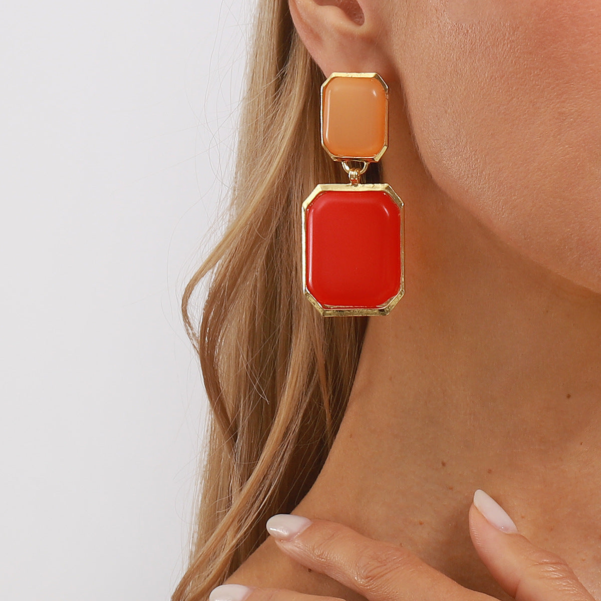 Wholesale square earrings celebrity style,  personality earring