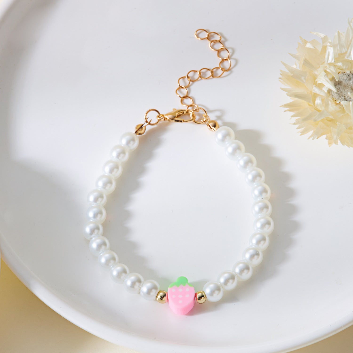 Wholesale  Soft Pottery Watermelon Strawberry Rice Beads Pearl Necklace