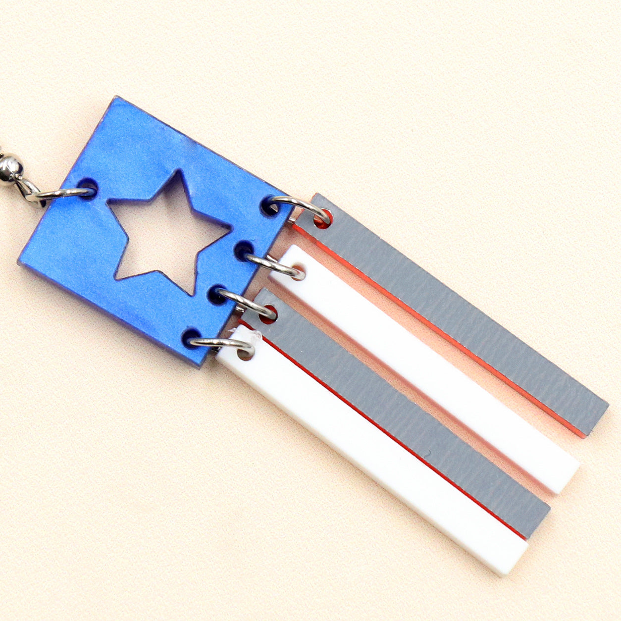 Wholesale 5pcs Independence Day Acrylic Earrings ACC-ES-XiaoYan055