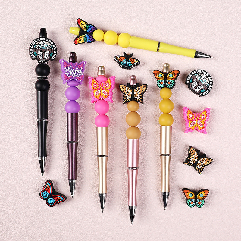 Wholesale 20pcs Two-color Butterfly Focal Beads DIY Bead Accessories  ACC-BDS-RongFa060