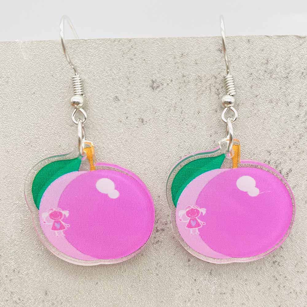 Wholesale  fun fruit acrylic earrings