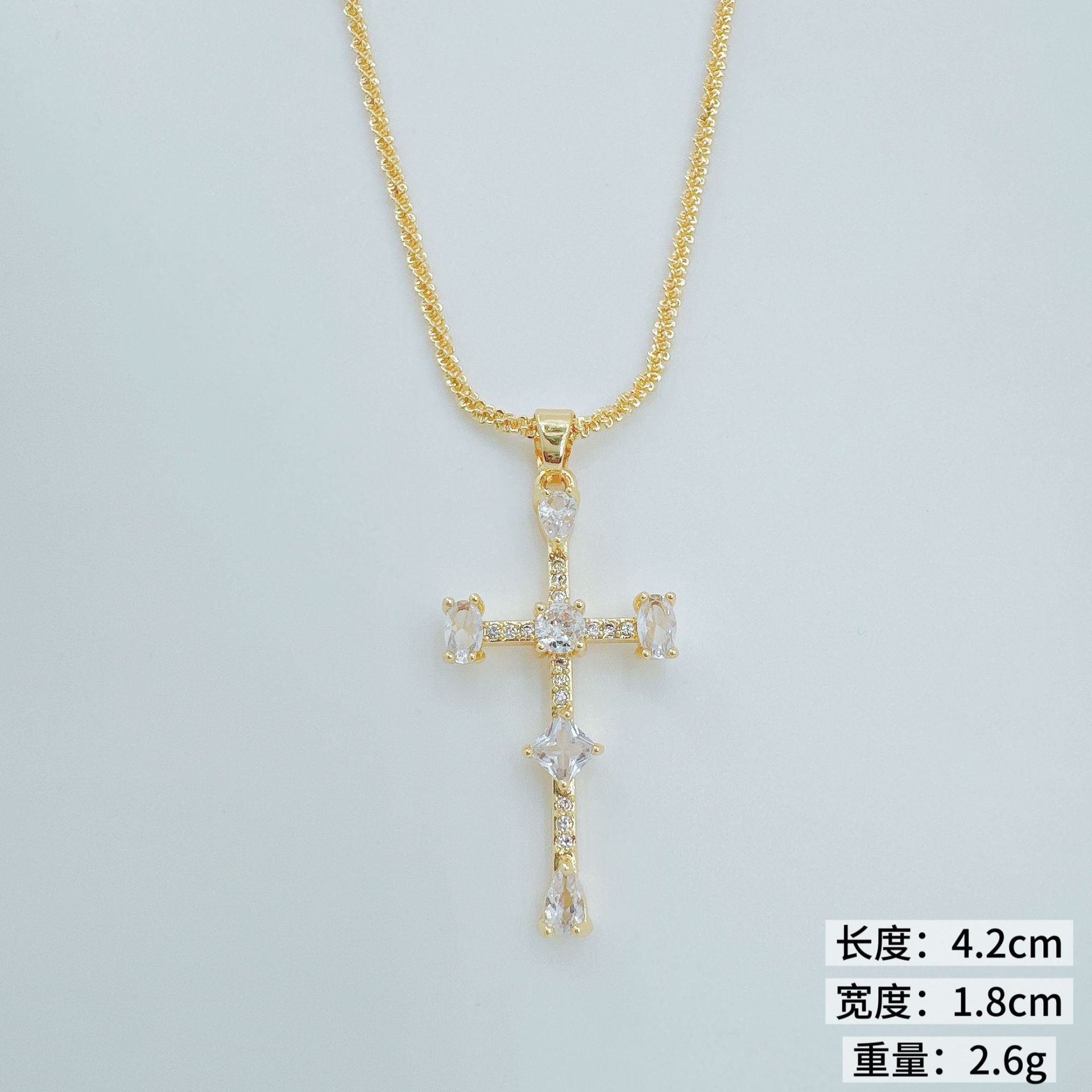 Wholesale European American Style Cross Pendant Necklace