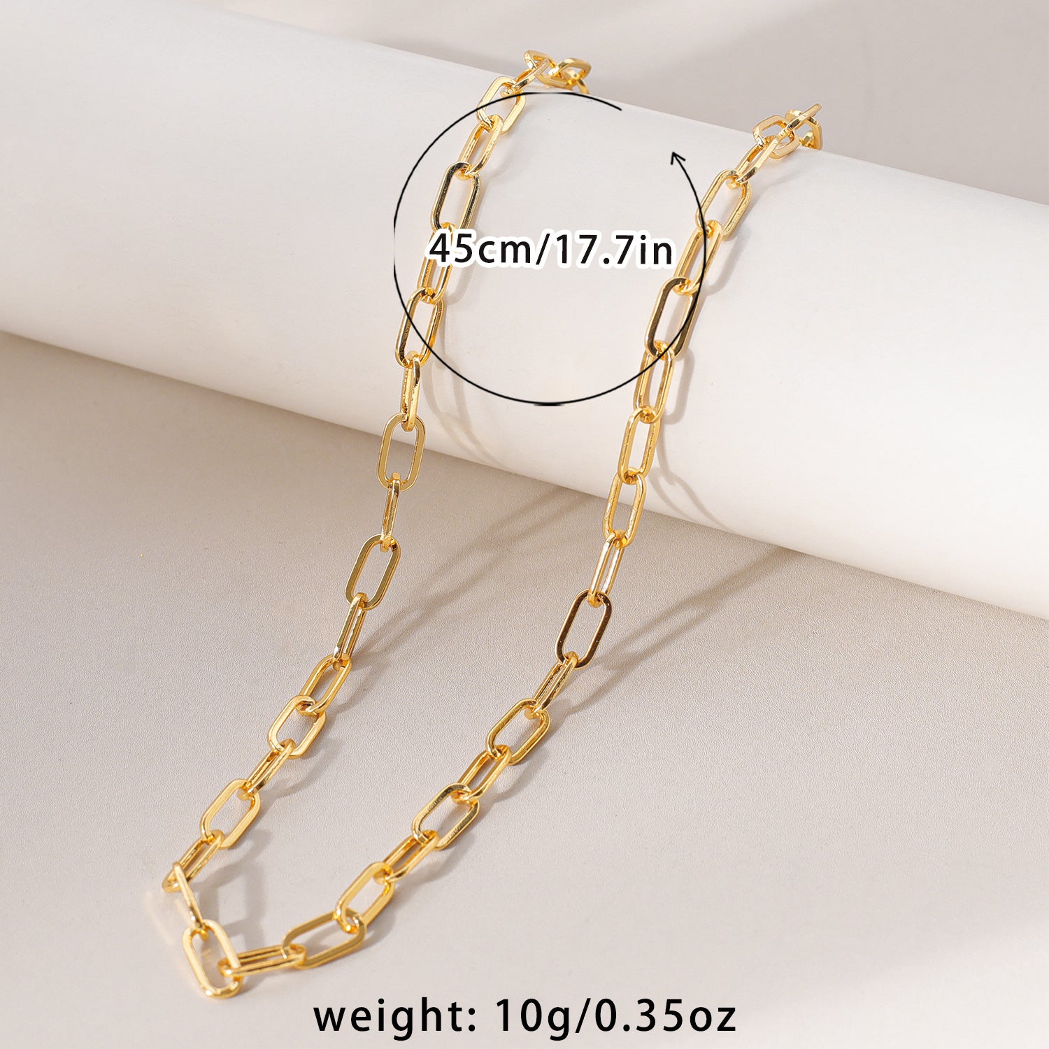 Wholesale All-match Pin Chain 18K True Gold Chain