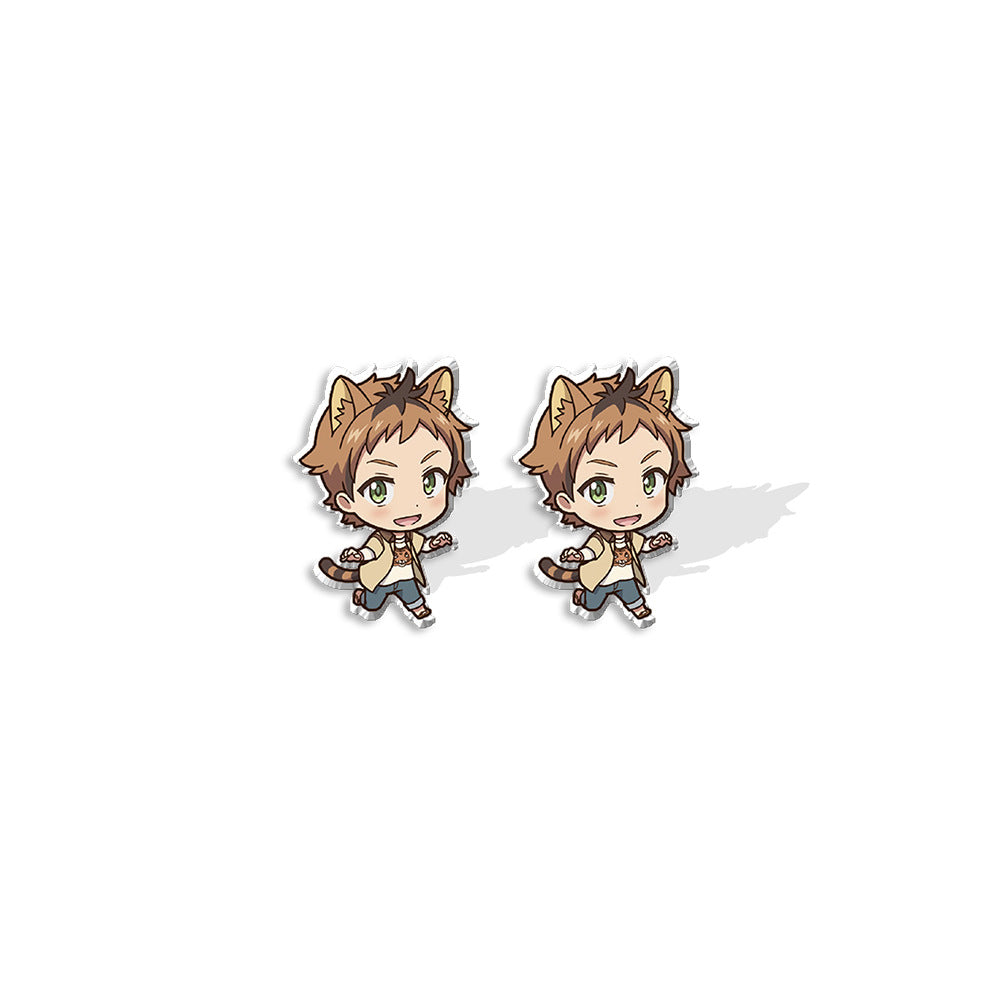 Wholesale Anime Cartoon Character Heat Shrink Acrylic Earrings ACCVIP-ES-XiangLian007