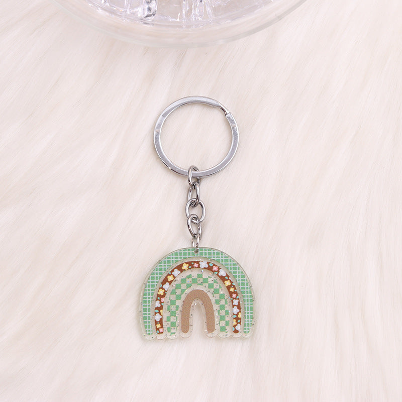 Wholesale Rainbow Acrylic Keychain