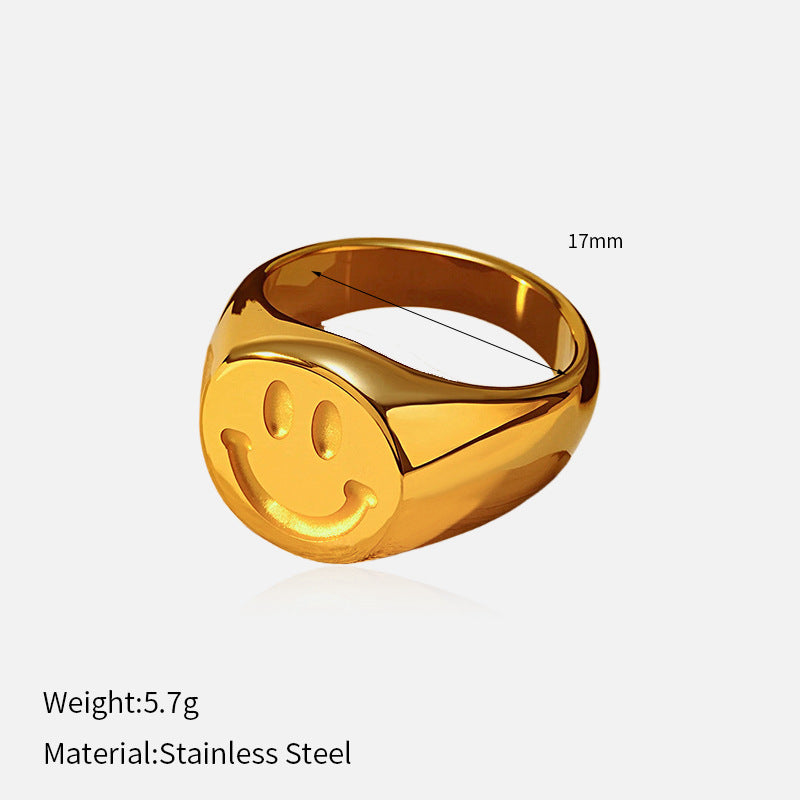 Wholesale  Retro Titanium Steel Ring  Irregular Closed Ring
