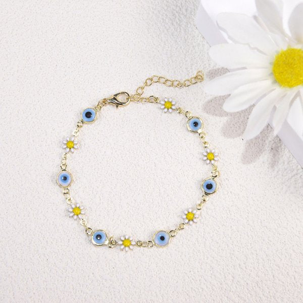 Wholesale Heart Eyes Cherry Rhinestone Bracelet Trendy Fashion Jewelry Accessory For Gift And Boutique Resale