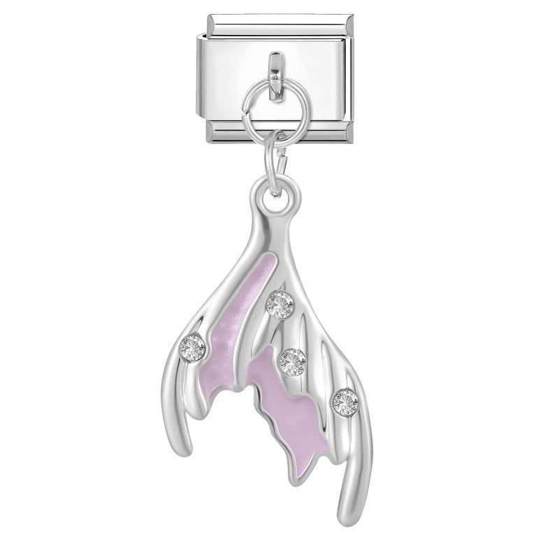 Wholesale Stainless Steel DIY Pendant Butterfly Moon Star Trendy Fashion Accessory for Boutique Resale