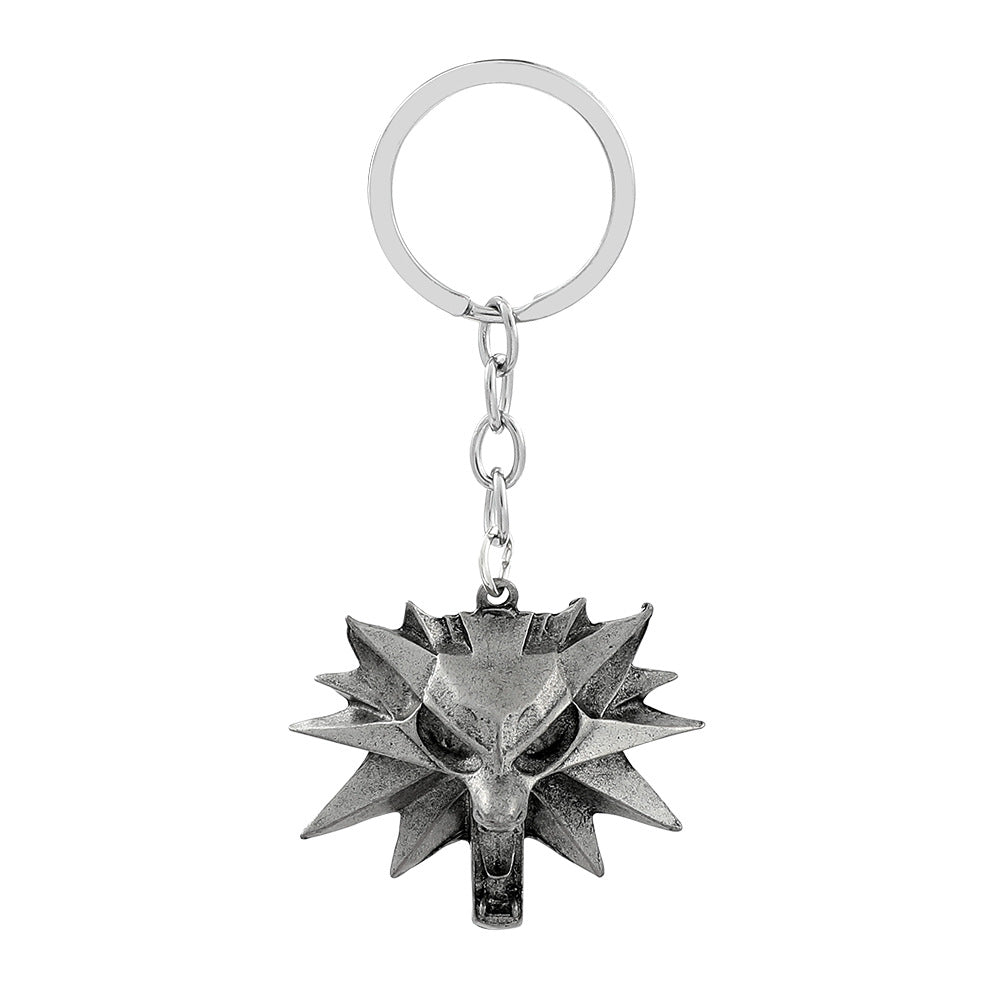 Wholesale wolf head keychain