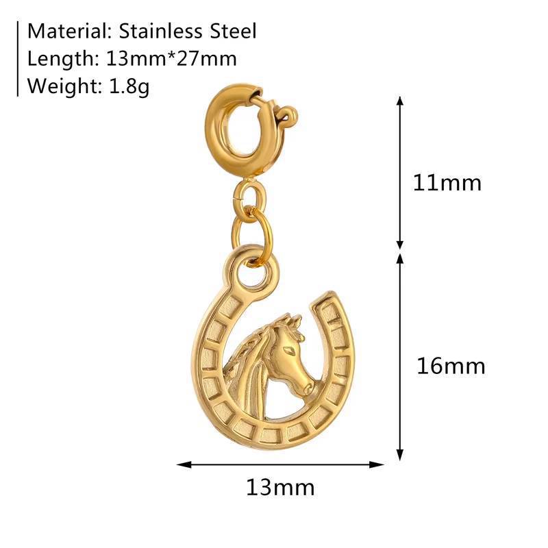 Wholesale Stainless steel marine insect and flower pendant