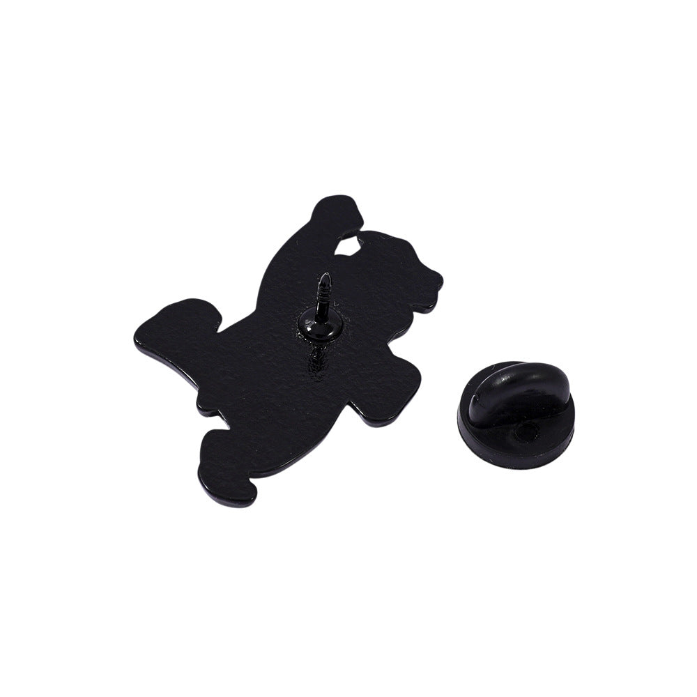 Wholesale Cute little dinosaur alloy oil drop brooch