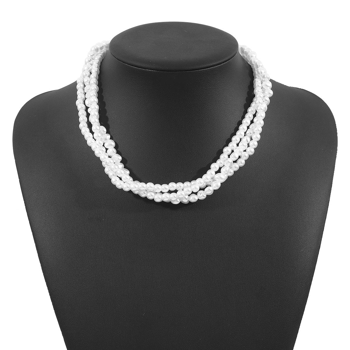 Wholesale imitation pearl necklace temperament stacked Y-shaped necklace