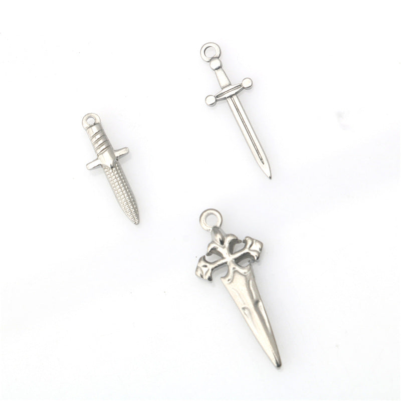 Wholesale stainless steel cross sword pendant