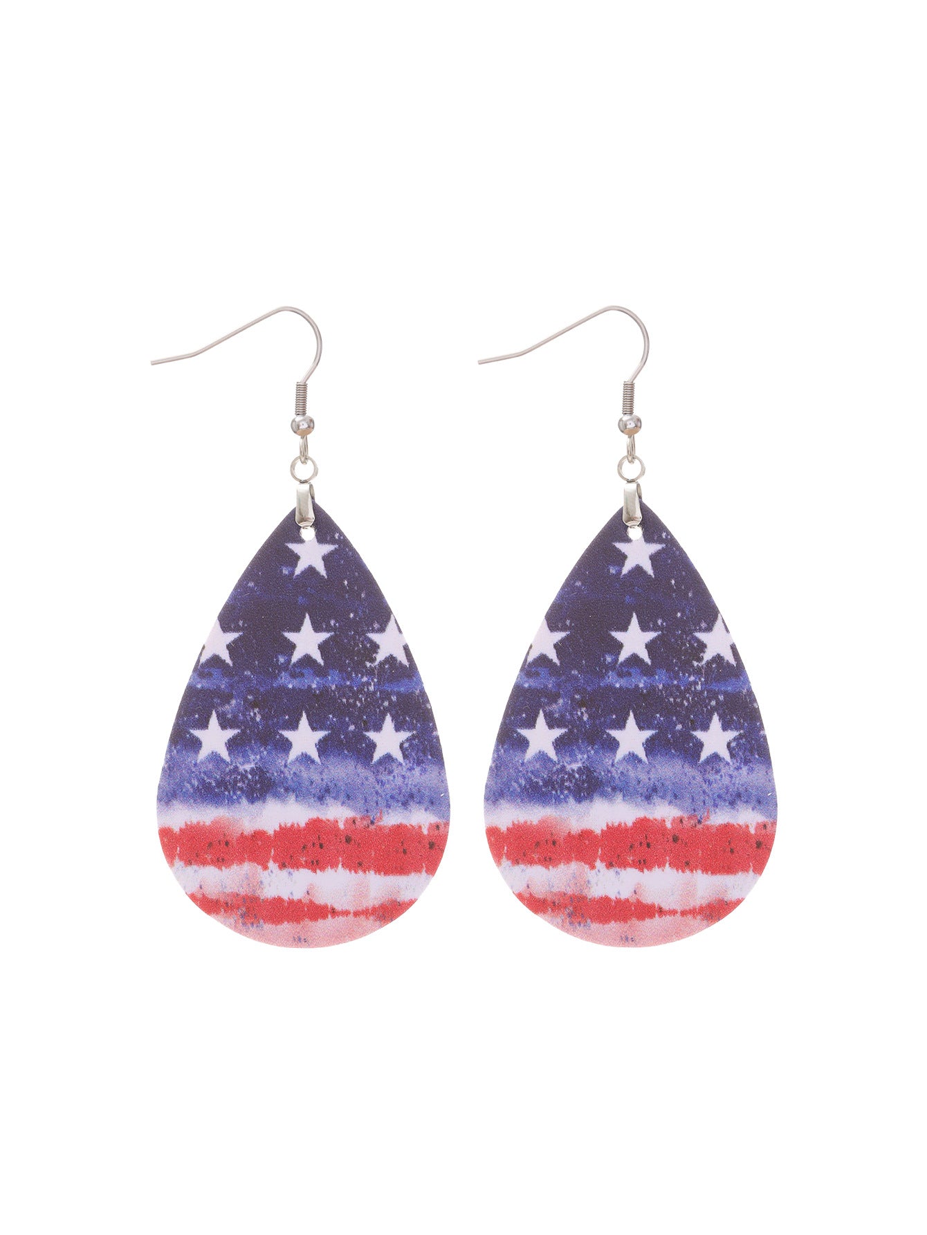 Wholesale  Flag Leather Earrings Independence Day Earrings
