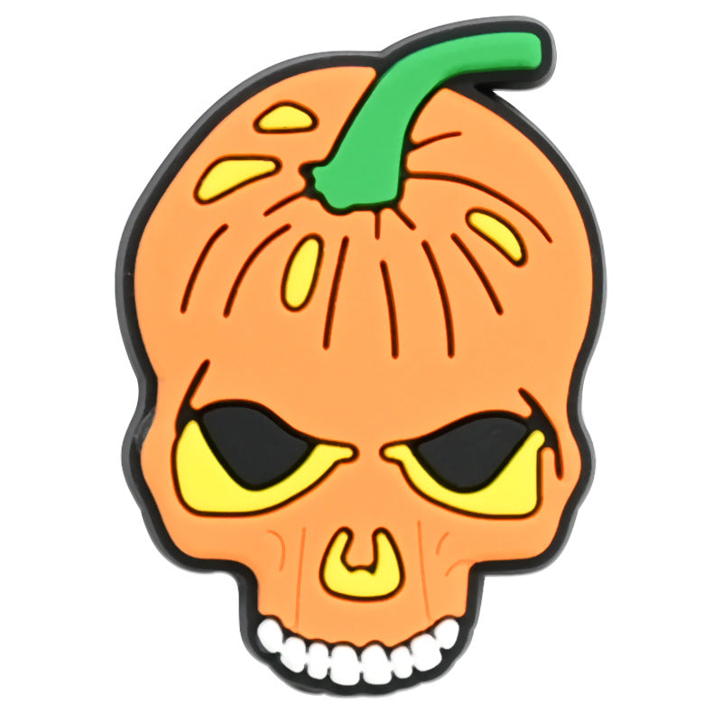 Wholesale Random 100pcs Halloween PVC Soft Rubber Shoe Buckle Decoration ACC-SC-RYY071