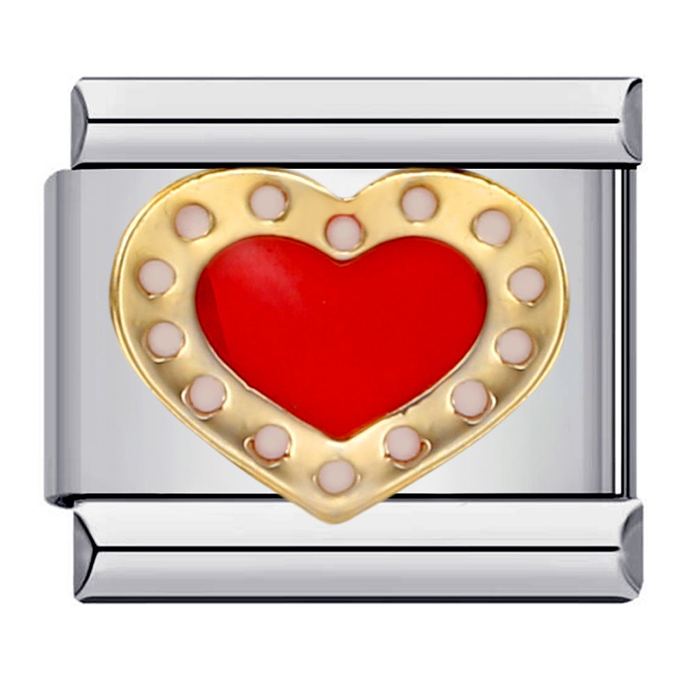 Wholesale Italian Charm Bracelet love series Stainless Steel Composable Bracelet