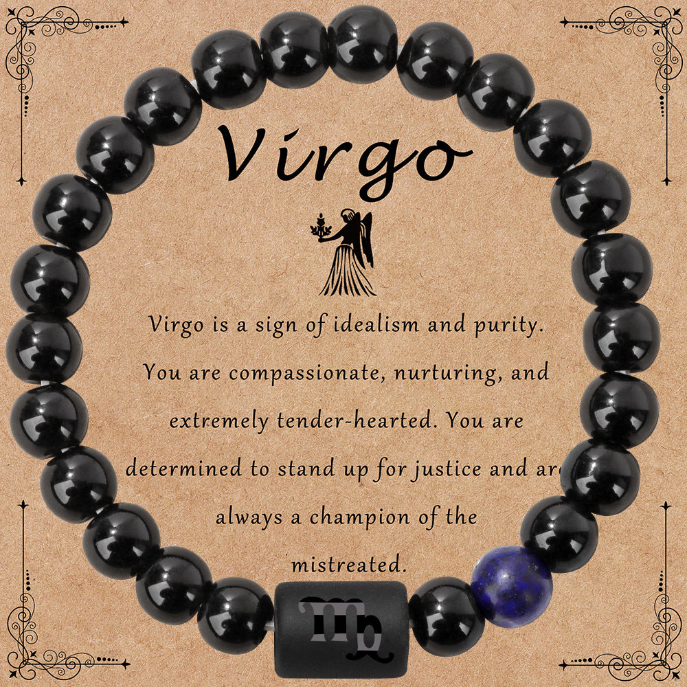Wholesale Vintage Zodiac Sign Bracelet Natural Stone Bracelet ACC-BT-GEB001