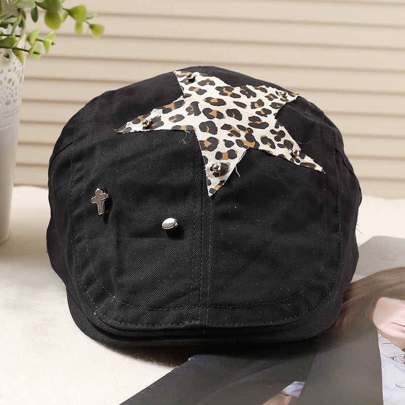 Wholesale Star Fashionable All-match Face Shown Small Cap Berets