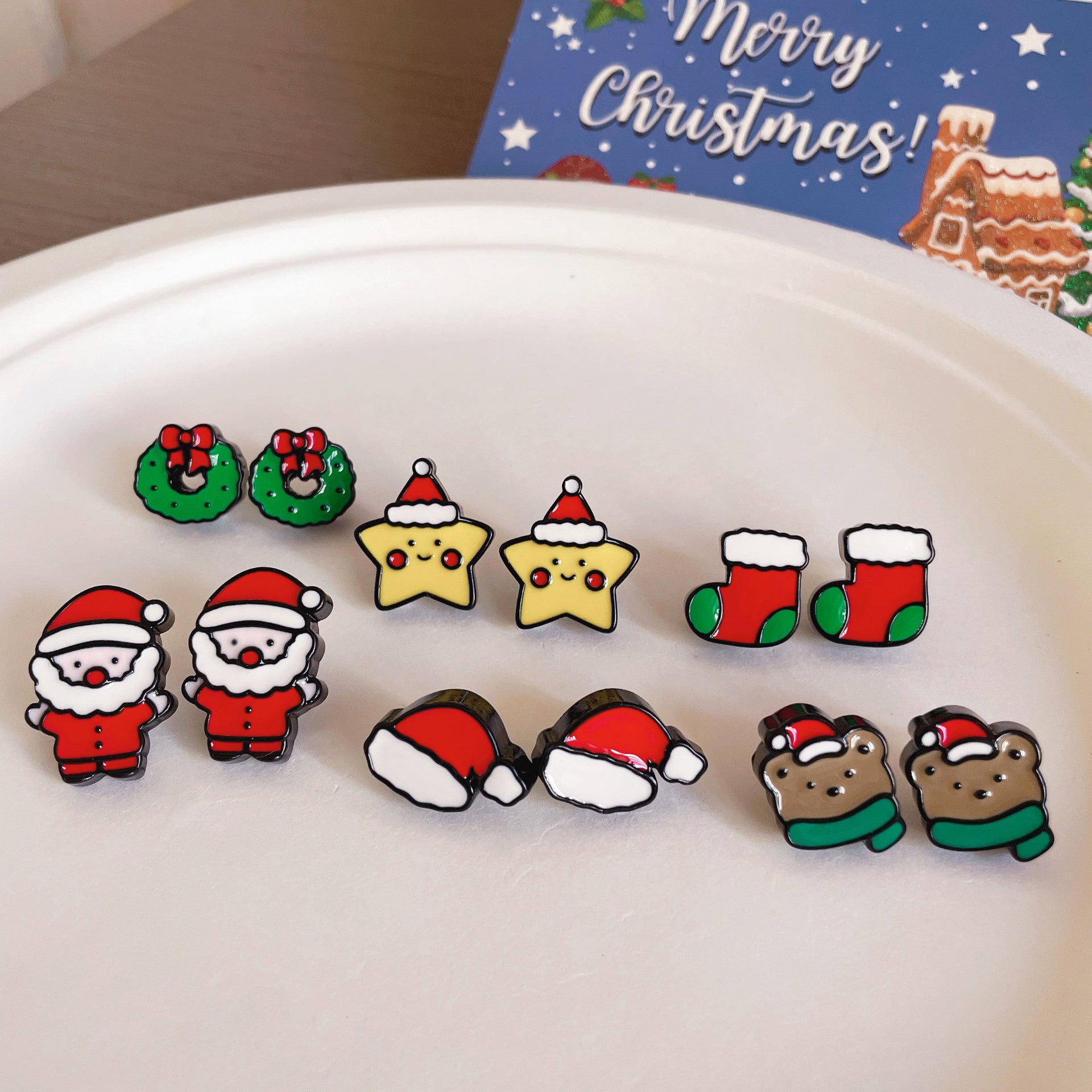 Wholesale 925 silver needle earrings  elk ear clips girls earrings earrings