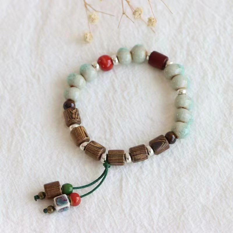 Wholesale Cute Cat Beaded Bracelet Ceramic Hand Ornaments ACC-BT-NS001