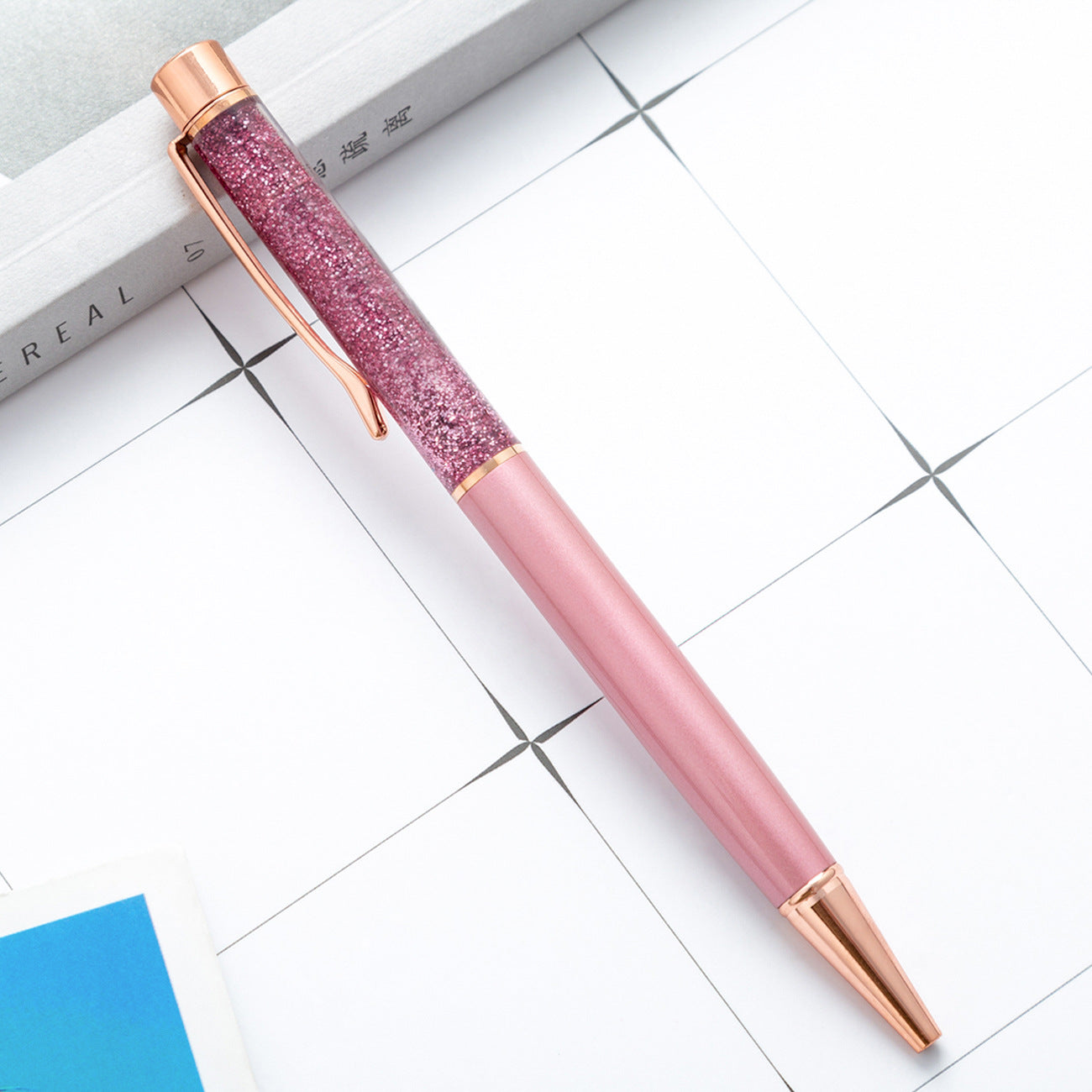 Wholesale Colorful Gold Powder Quicksand Pen Oil Pen ACC-PN-HuaHao002