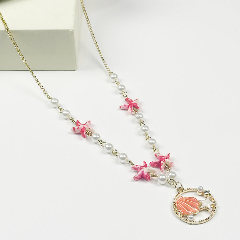 Wholesale Candy Colored Shell Bead Necklace
