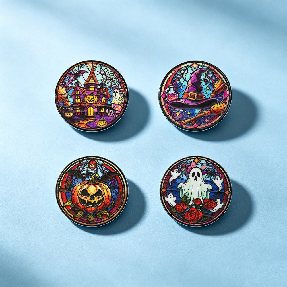 Wholesale  Themed Brooches Zinc Alloy Pumpkin Ghost And Haunted House Lapel Pins