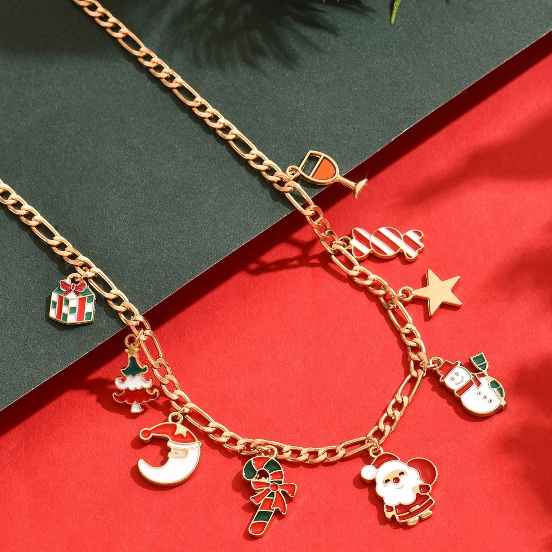 Wholesale Christmas   and snowman pendant necklace