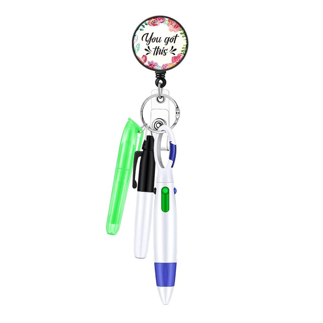 Wholesale Nurse Pen Retractable Badge Reels Keychains Set ACC-KC-XinDing001