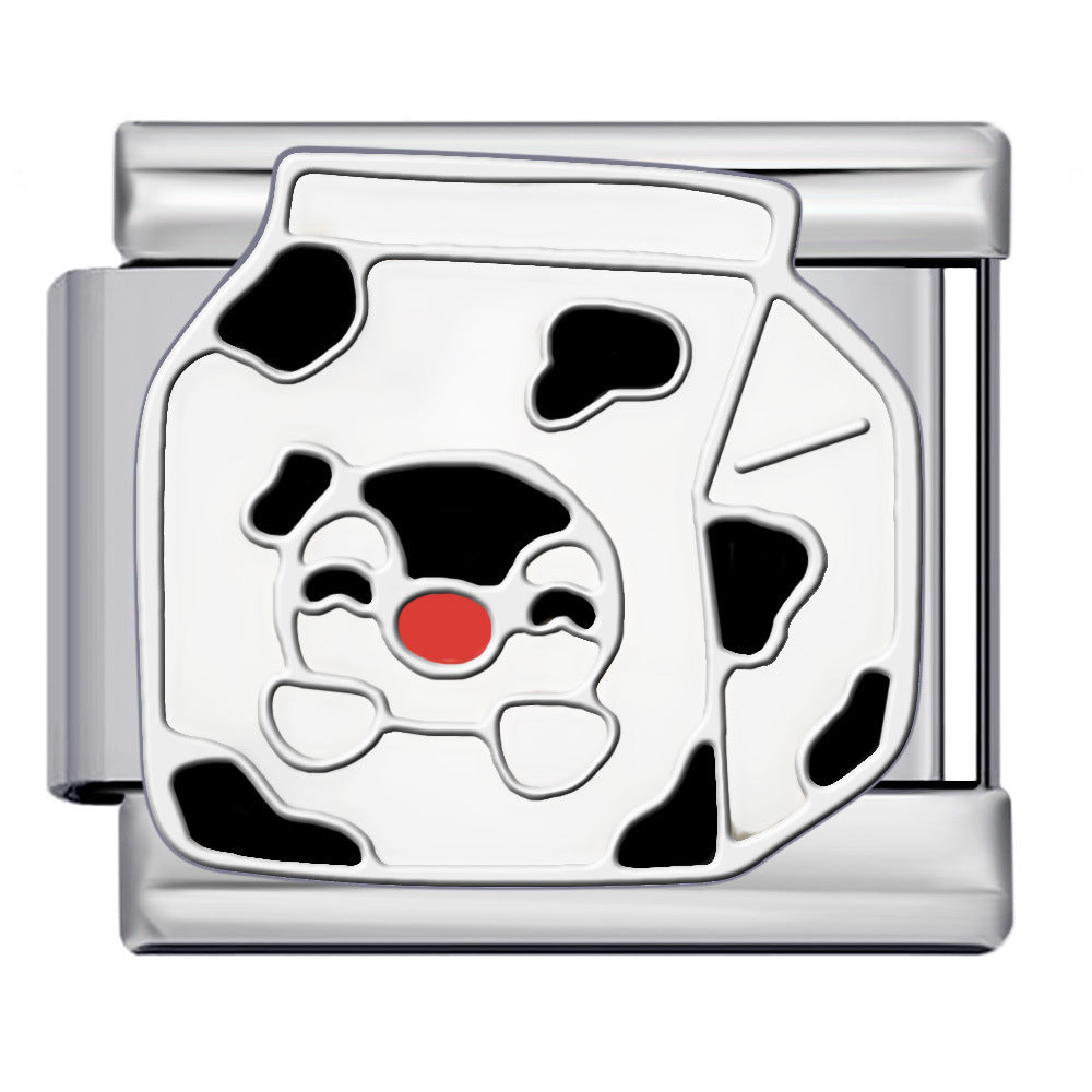 Wholesale 5pcs Italian Charm Bracelet 9mm DIY Splicing Cute Creative Stainless Steel Composable Bracelet