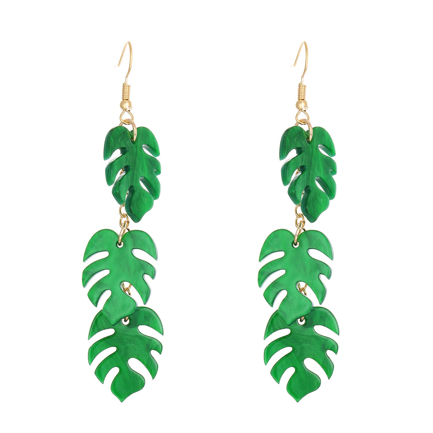Wholesale acrylic maple leaf earrings