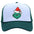 Wholesale Christmas green hair monster embroidered label grid baseball cap