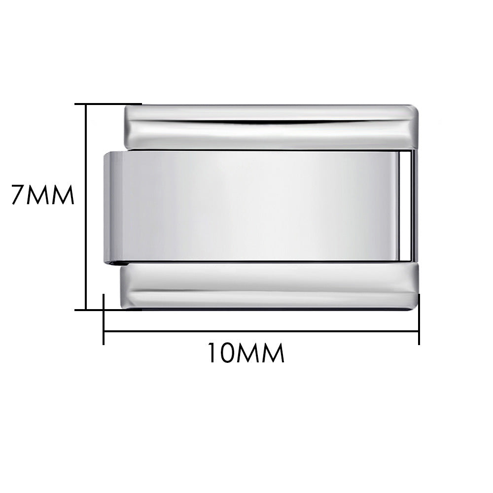 Wholesale Italian Module Bracelet Block Elastic ing Titanium Steel Strap Italian Charm