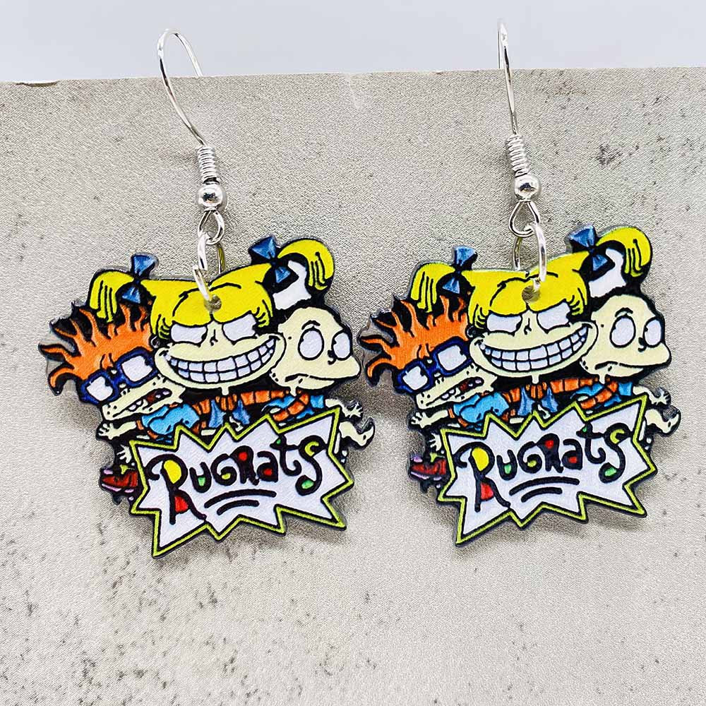 Wholesale Cartoon Animal Cute Cat Acrylic Earrings