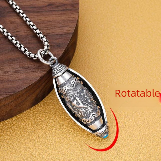 Wholesale Alloy Vintage Oval Pendant Necklace