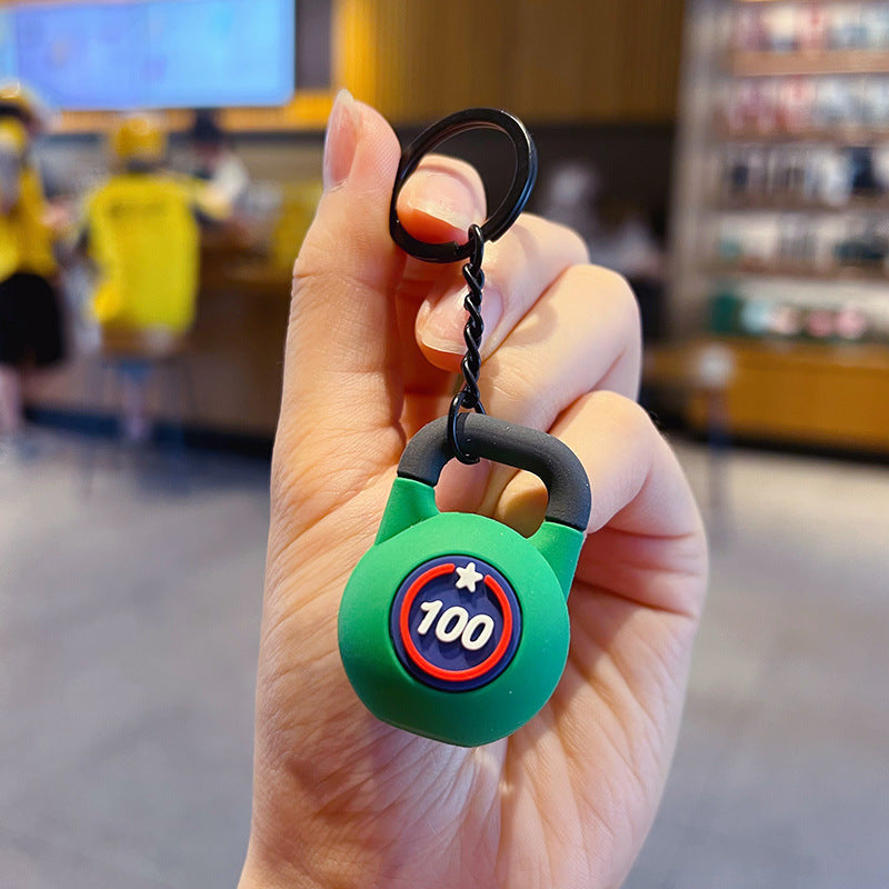 Wholesale PVC Kettlebell Keychain Pendant - Fitness Design,  Couples Gift,  Car Key Accessory,  Boutique Resale