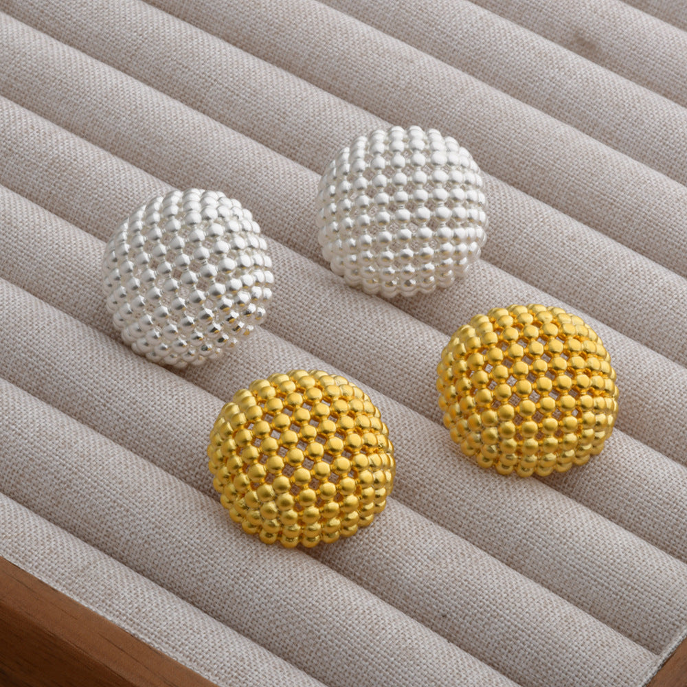 Wholesale Geometric Hollow Ball Earrings