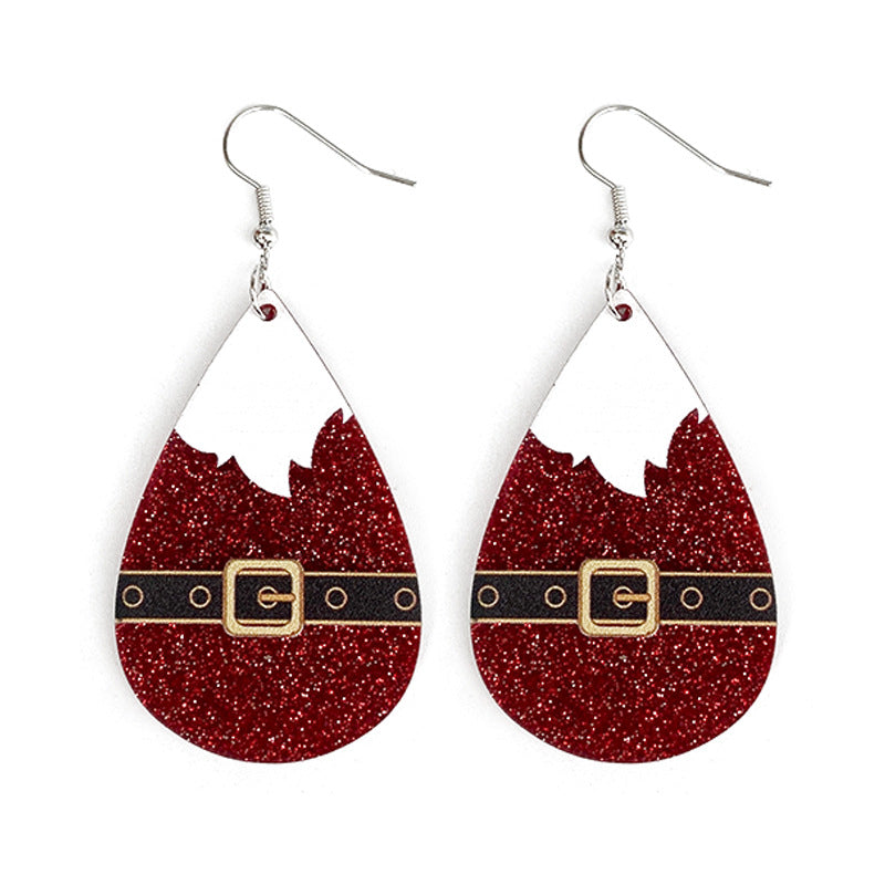 Wholesale  Christmas  flash acrylic earrings