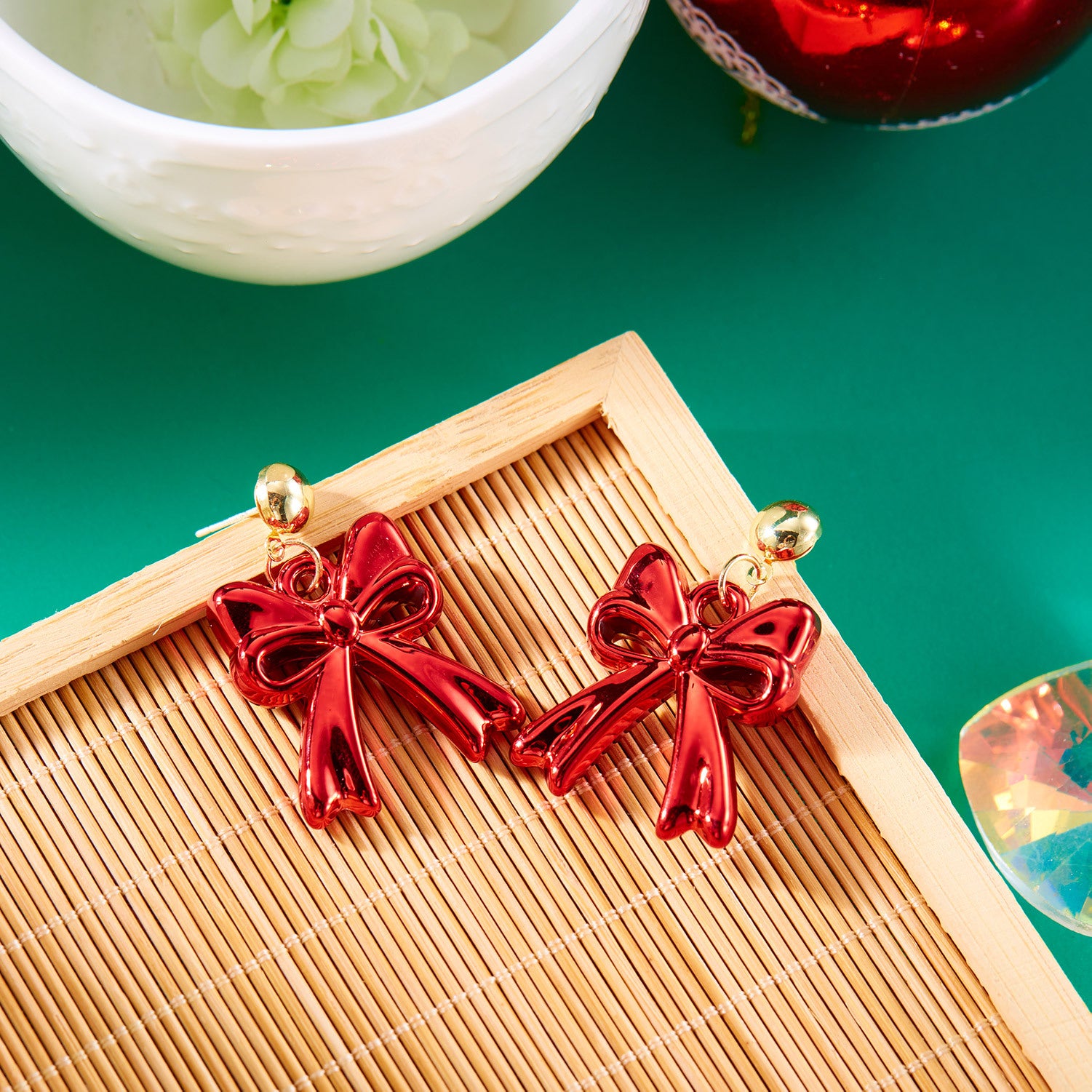 Wholesale  geometric earrings creative resin twist C triangle earrings