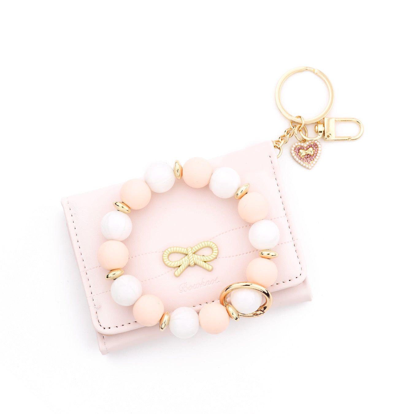 Wholesale Butterfly Card Bag Silicone Bead Bracelet Wristlet Keychain