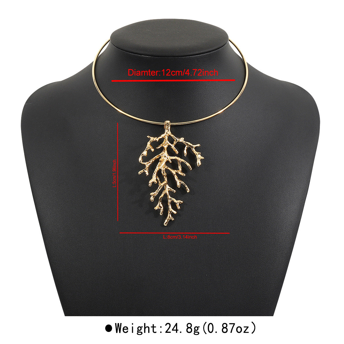 Wholesale Exaggerated Branches Coral Beach Holiday Summer Small Earrings Necklace