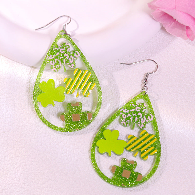 Wholesale St. Patrick's Day  Acrylic Earrings