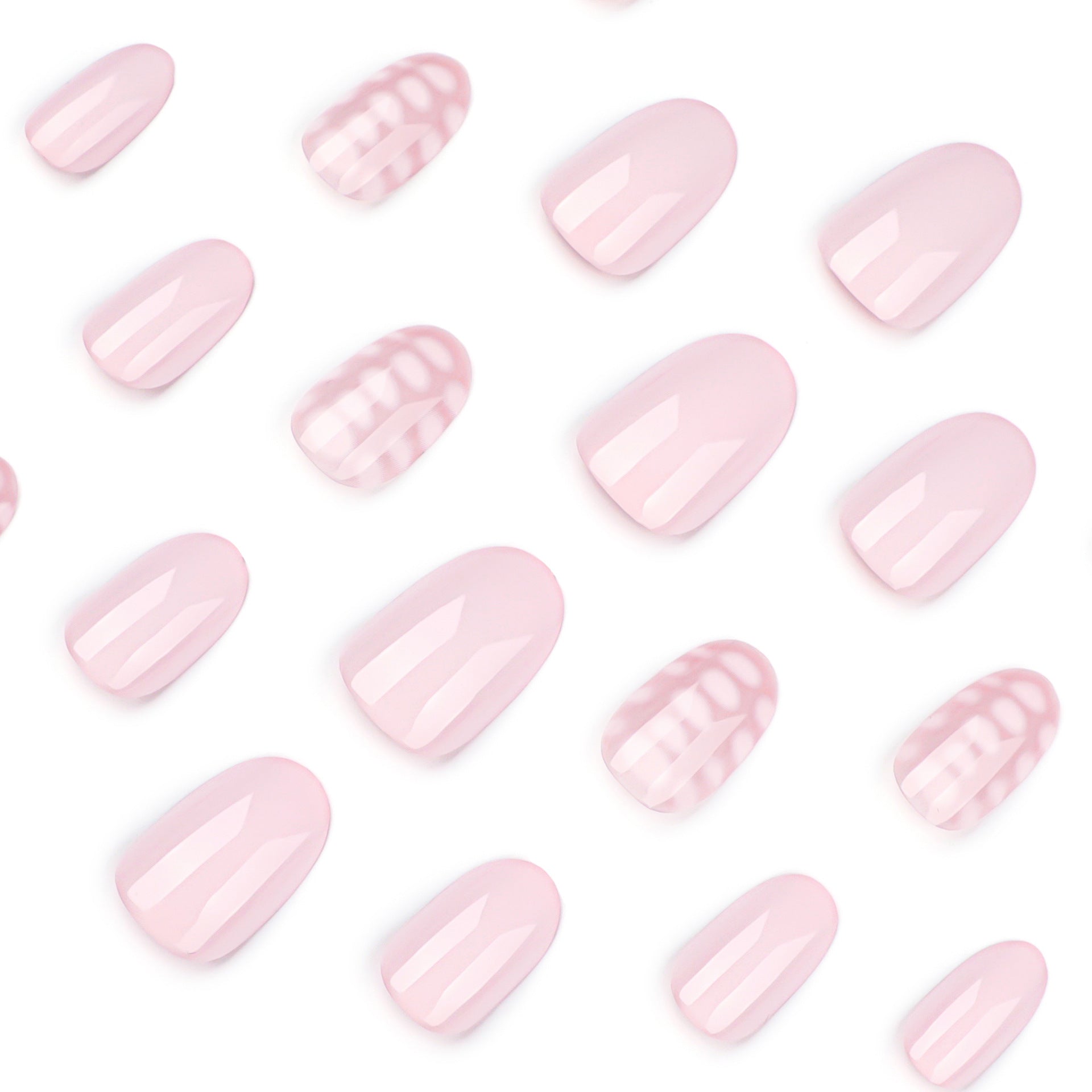 Wholesale 24 Pieces/box White Pink Nails Kits Nail Stickers