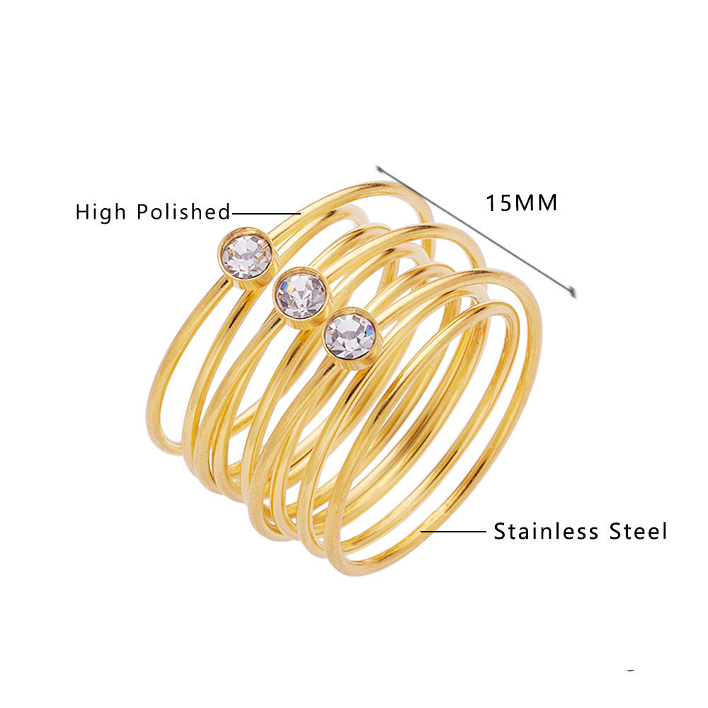 Wholesale Titanium Steel Pearl Rings