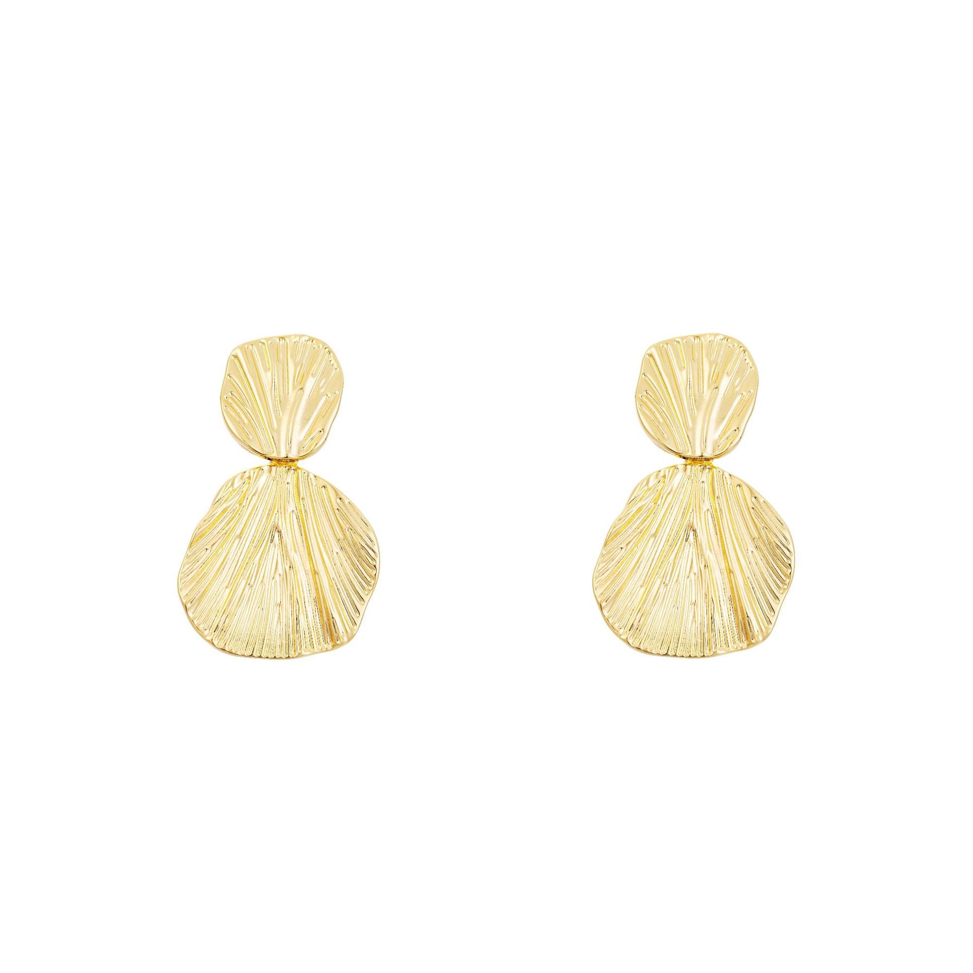 Wholesale real gold heavy  luxury earrings