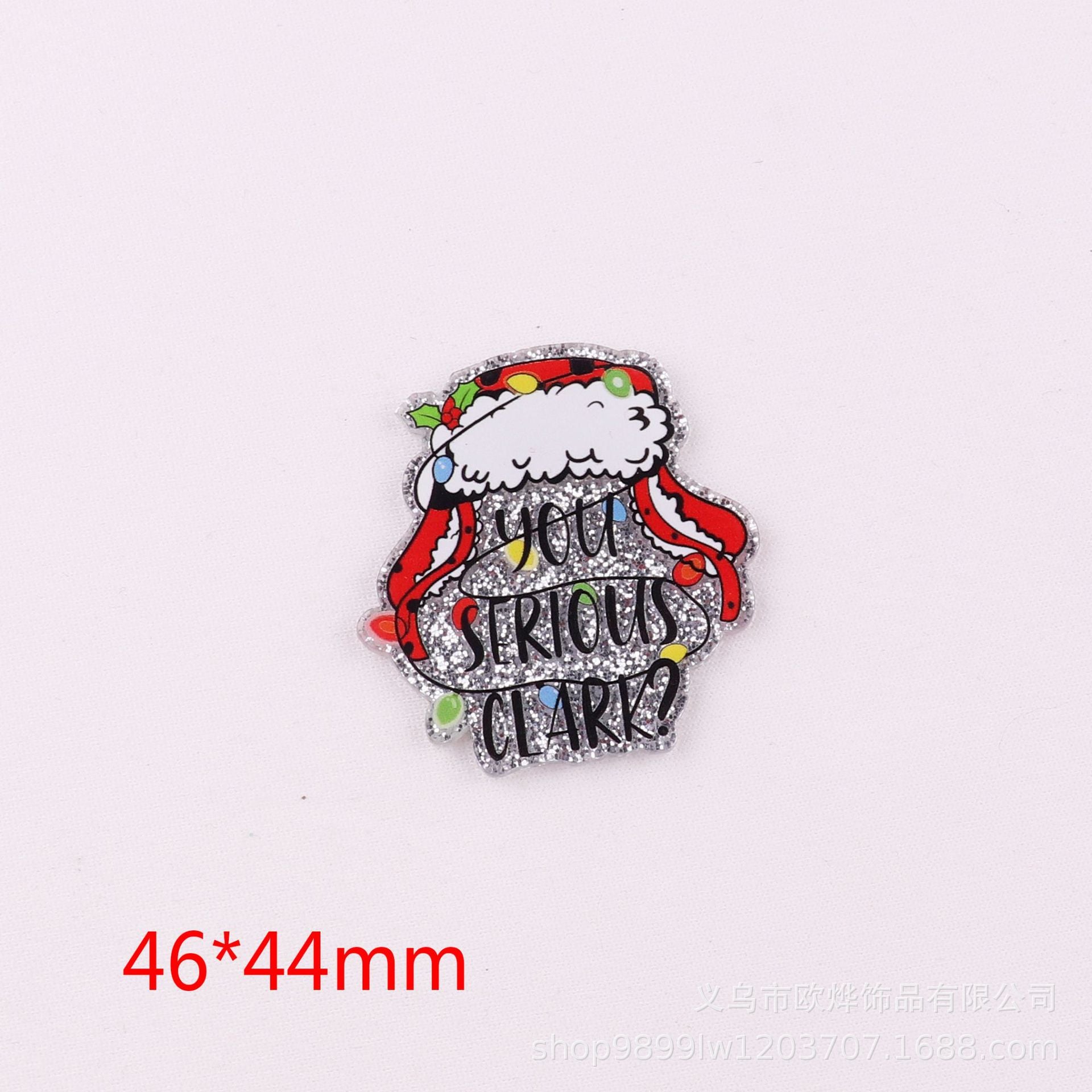Wholesale 10pcs DIY Flatback Cartoon Christmas Acrylic Flatback Badge Scroll Retractable Keychain DIY Accessories ACC-FK-OuYe004