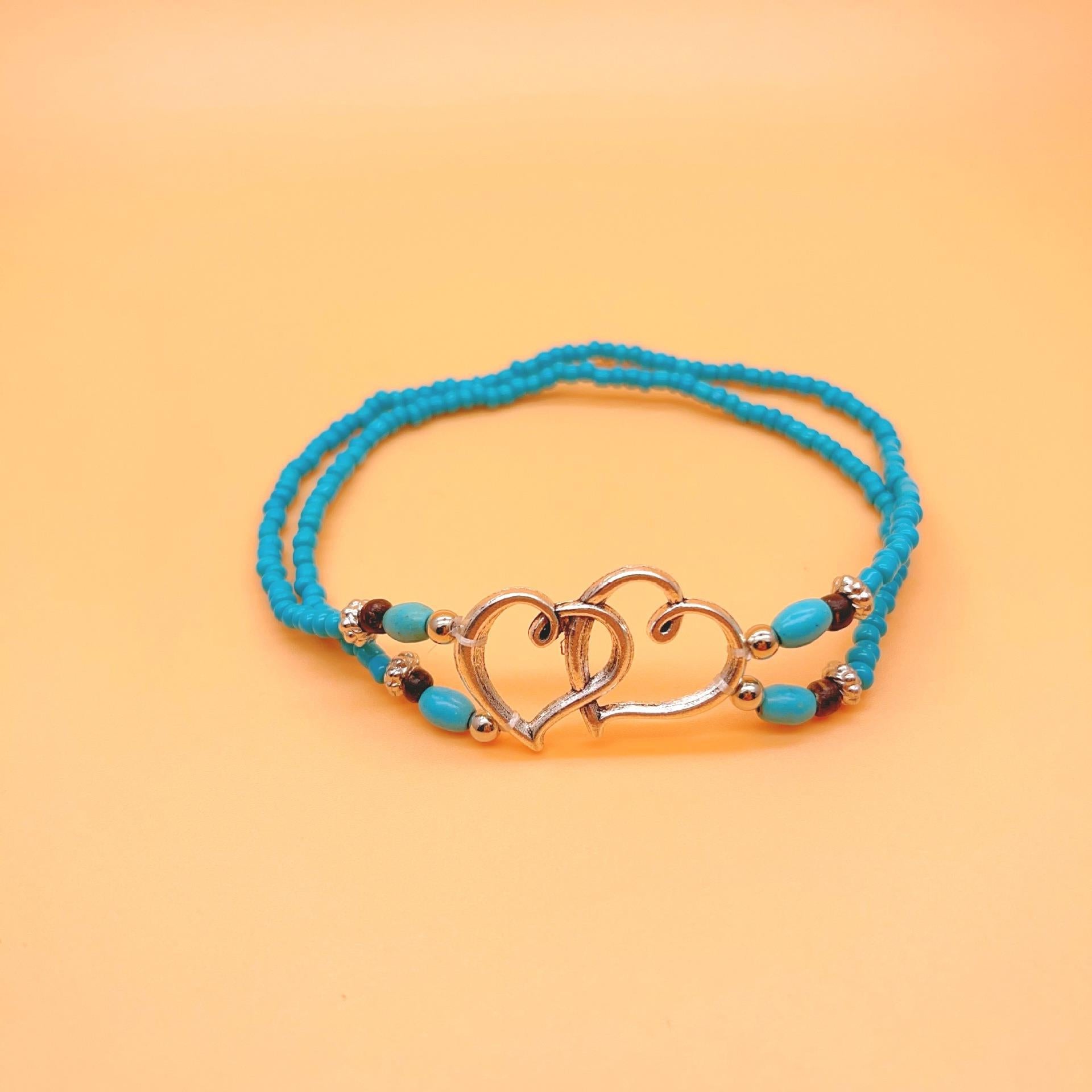 Wholesale Beach Style Footwear Stacked Love Rice Bead Anklets ACC-AS-Gaot001