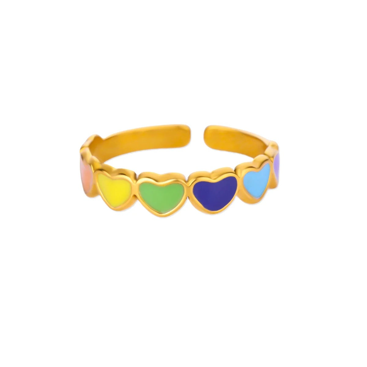 Wholesale Crab Shaped Open Ring Drip Oil Stainless Steel Fashion Accessory Gift