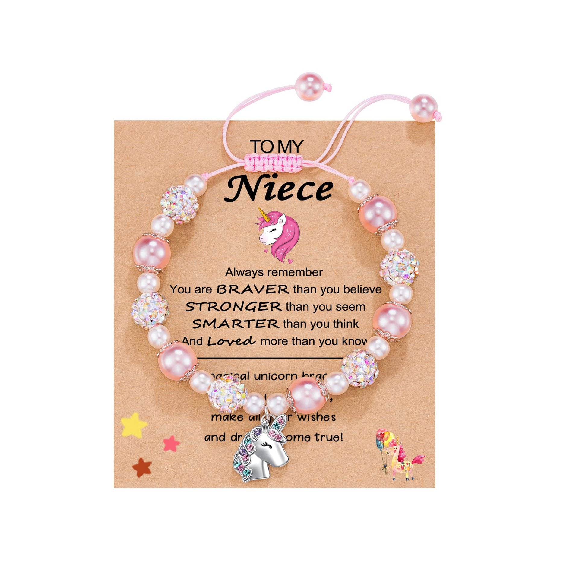 Wholesale pink bracelet alloy love unicorn pendant bracelet